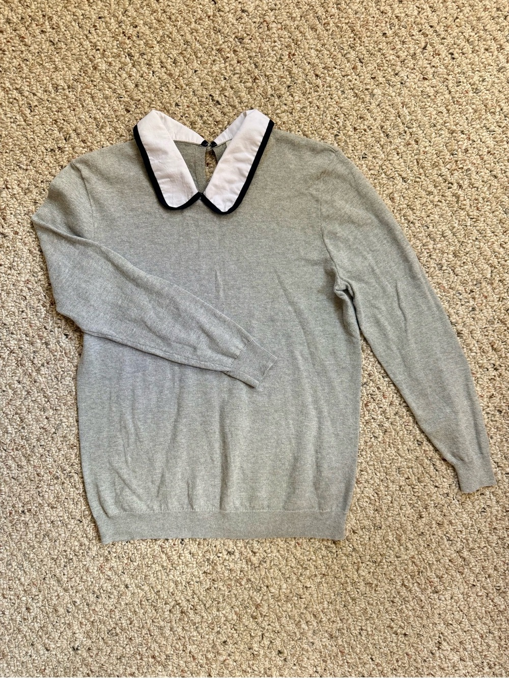 J.Crew Peter Pan Collar Cotton Sweater | Size Small
